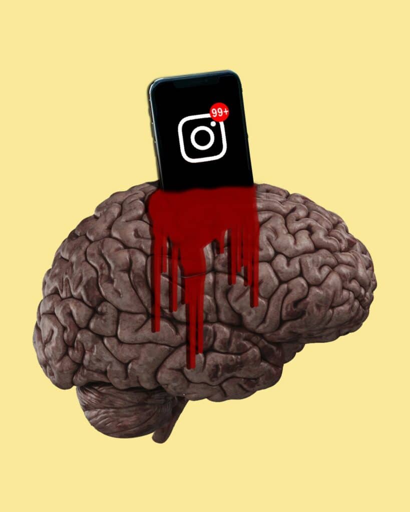 social media melting brain