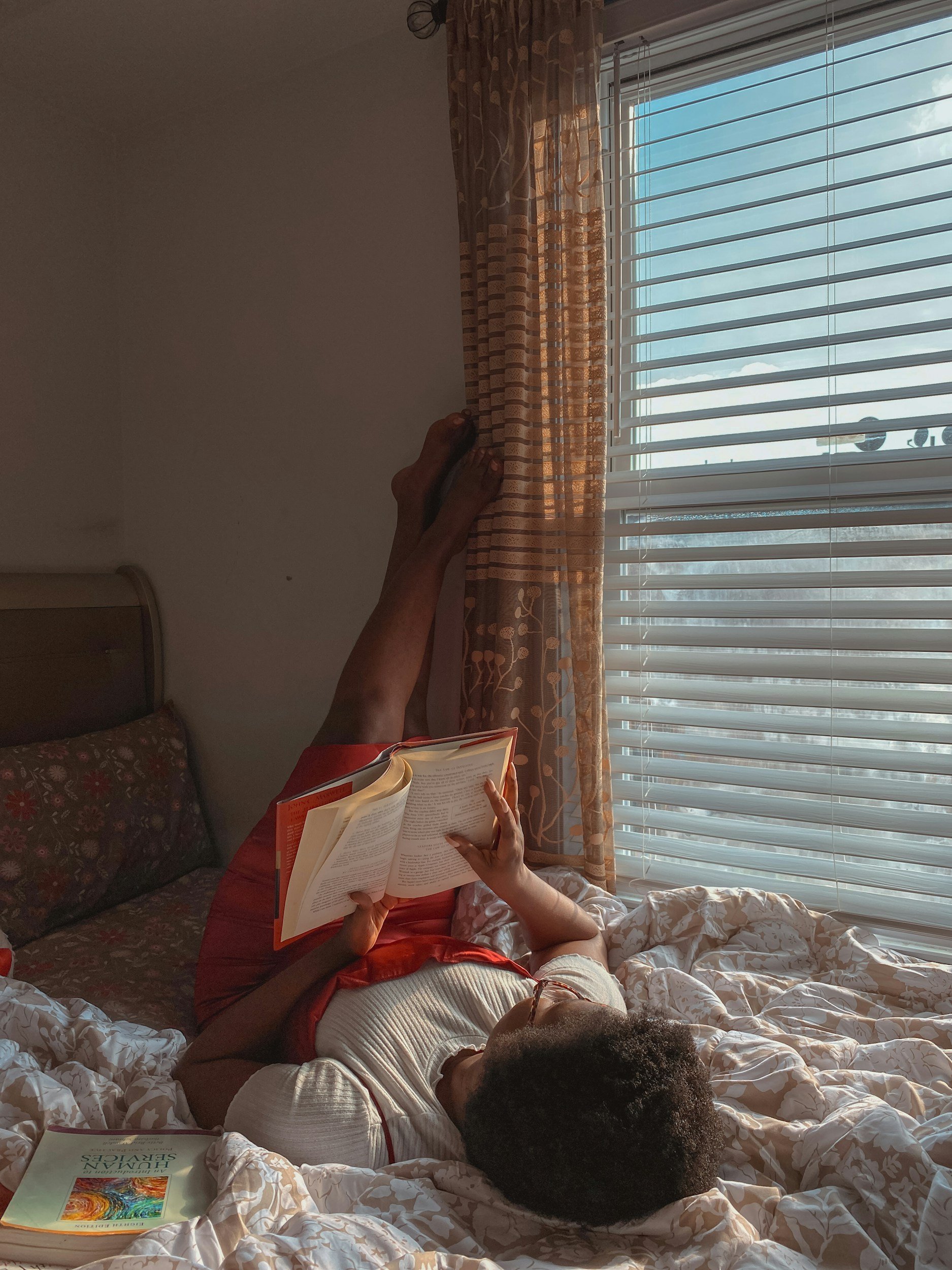 lendo livro