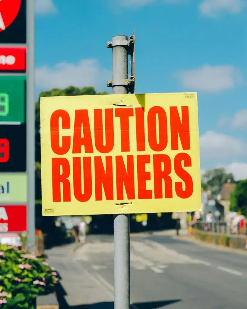 caution runners