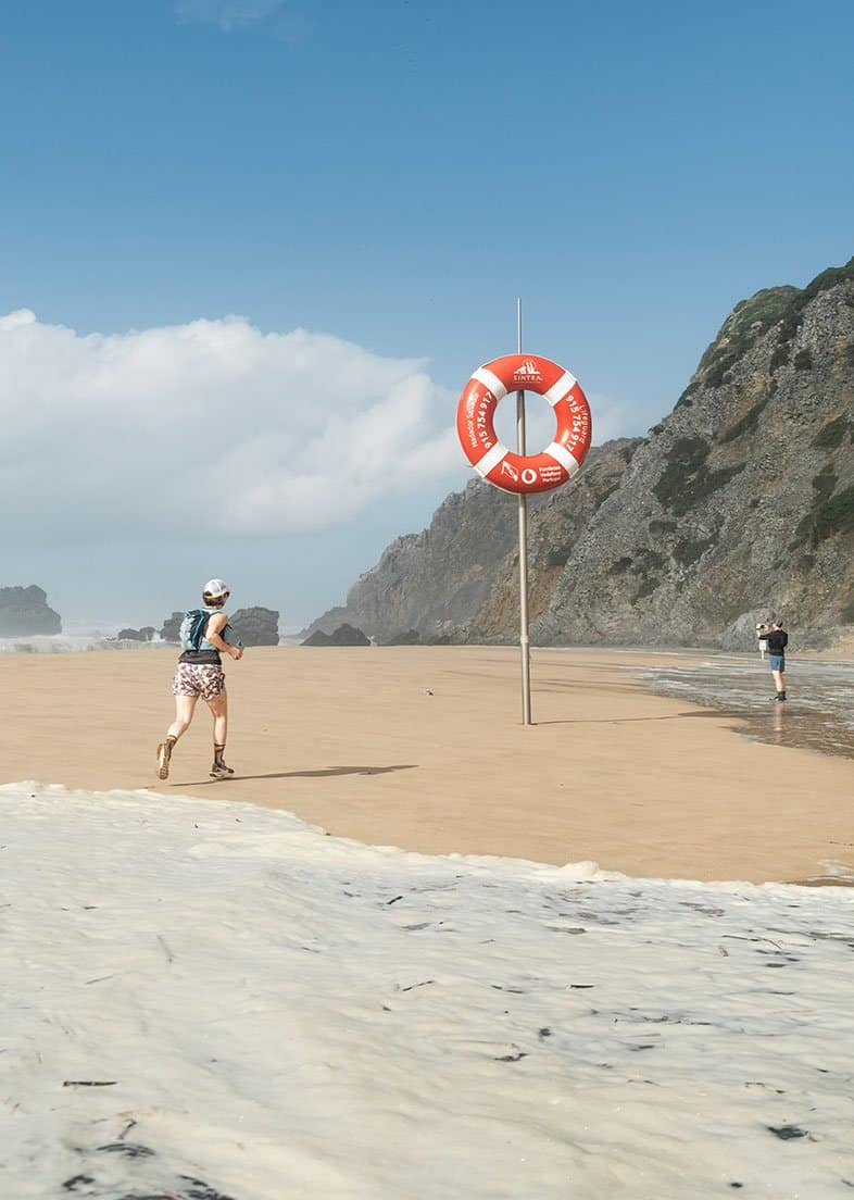 corrida na praia