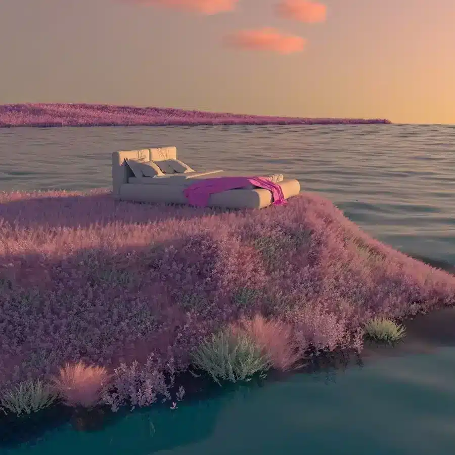 dream - cama - praia